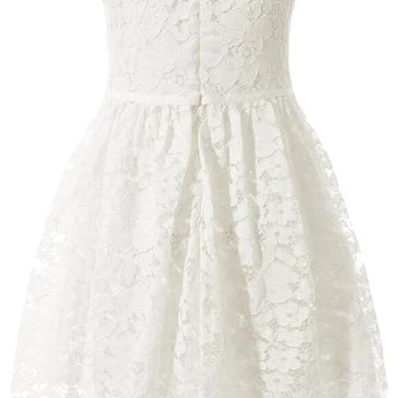 3/$30Girls Sleeveless A-Line Lace Party Dress(8-9 years) - Picture 7 of 9